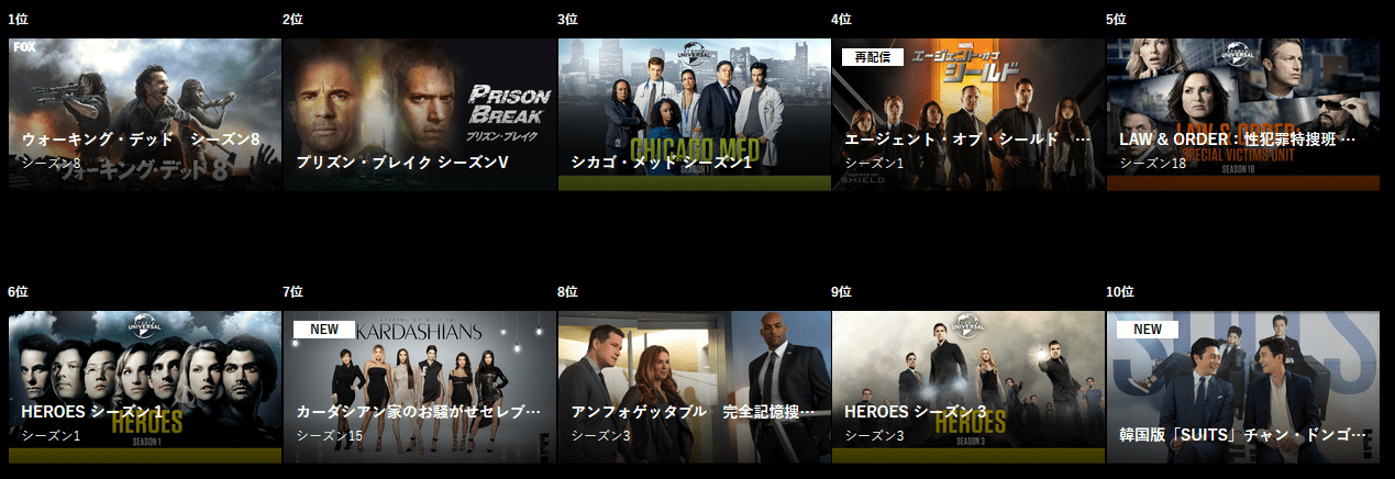 dTV 海外ドラマ