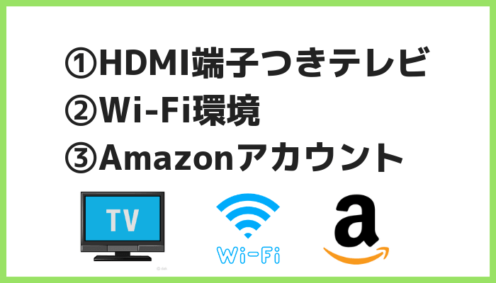 Fire TV Stick利用条件