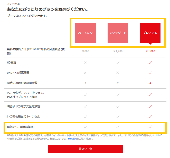 Netflix登録③