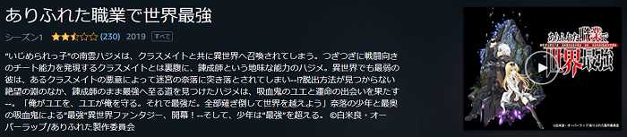 アマプラのありふれた