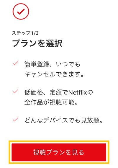 Netflix登録方法②